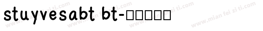 stuyvesabt bt字体转换